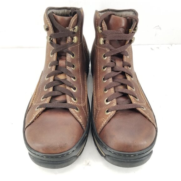 Timberland Euro Hiker Leather Boots Brown Black Leather  Men's 11 - Picture 2 of 10